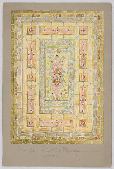 Design for Stained Glass, Late 19th Century by Unknown